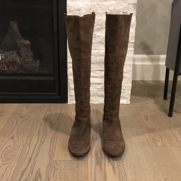 Lavorazione Artigiana Italian Suede Knee High Boots - Picture 5 of 8